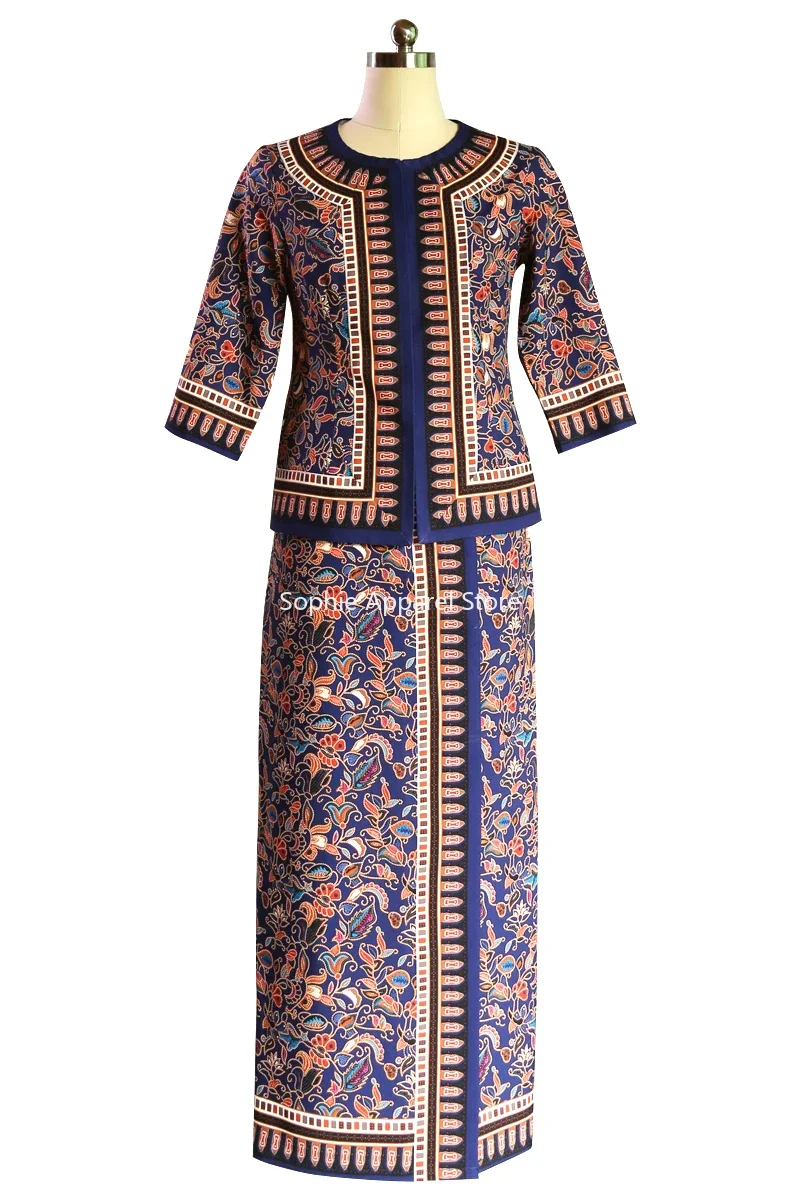 Batik Sarong Wrap - 동남아시아 승무원 유니폼, 싱가포르 말레이시아 Nyonya