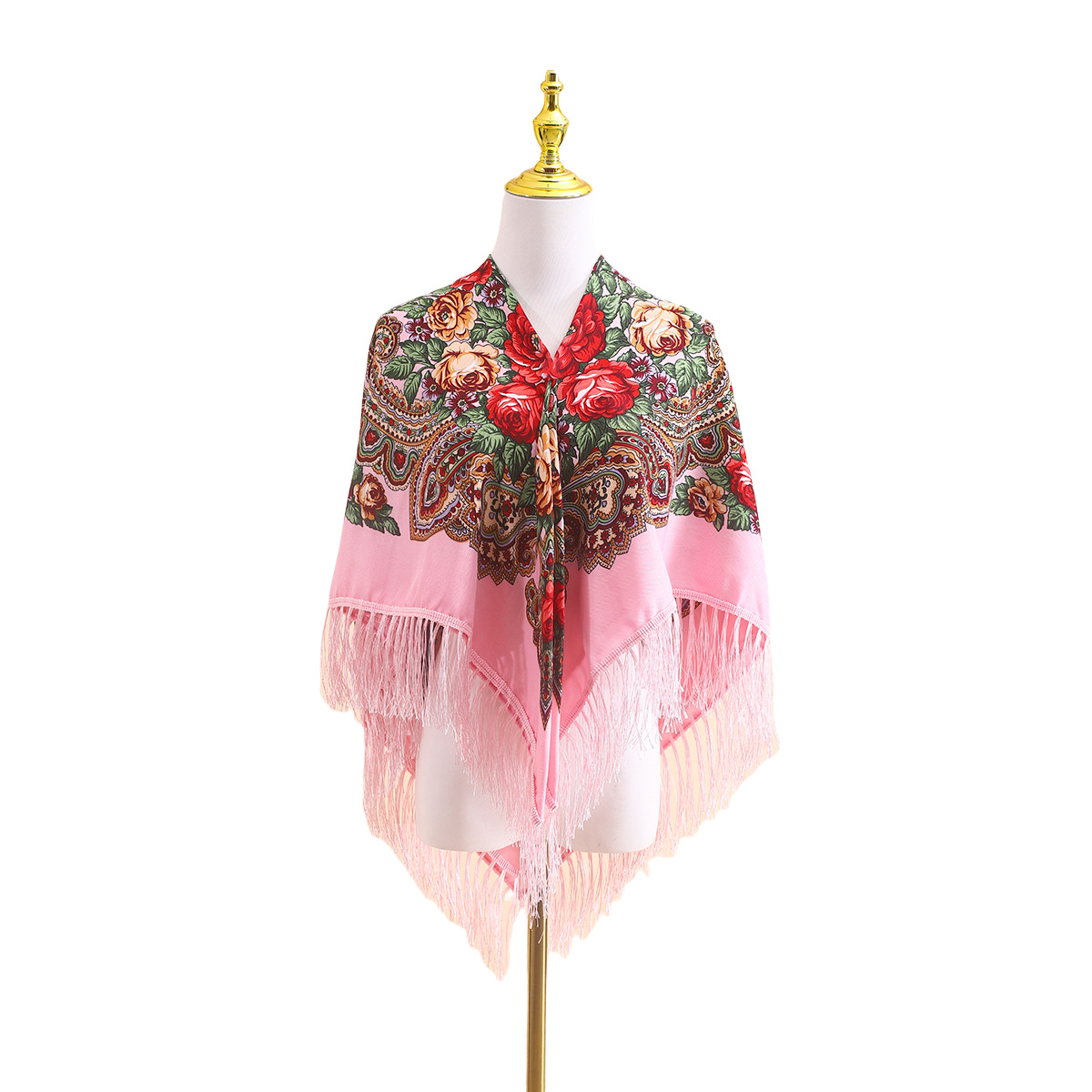 Go Ethnic Fashion - 110cm 여성용 러시아 민족 숄, 클래식