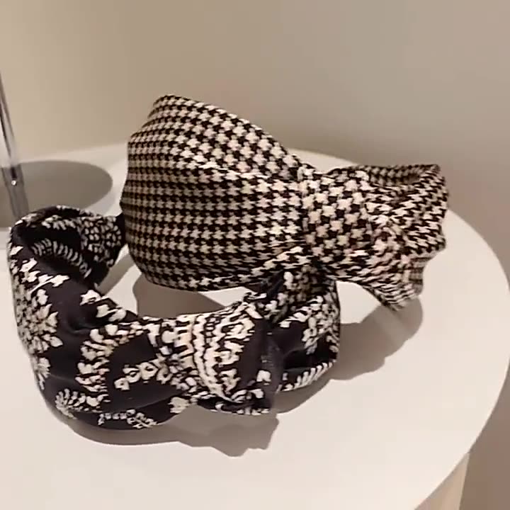 에스닉 스타일 원단 매듭 머리띠, 넓은 가장자리 미끄럼 - Go Ethnic Fashion 리뷰 및 가격