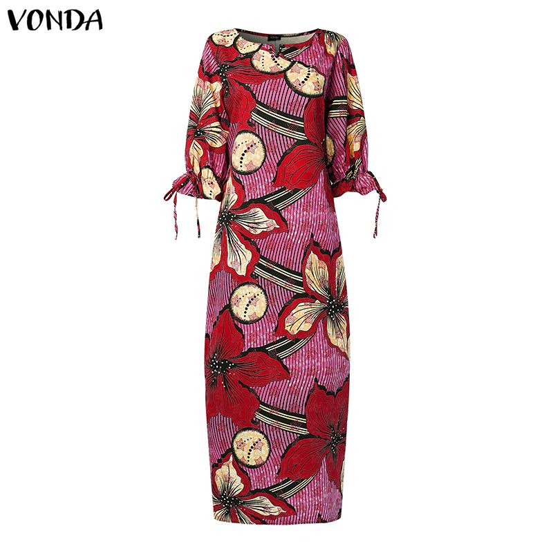 VONDA 플러스 사이즈 여성 보헤미안 프린트 맥시 드 - Ethnic Gown 리뷰 및 가격