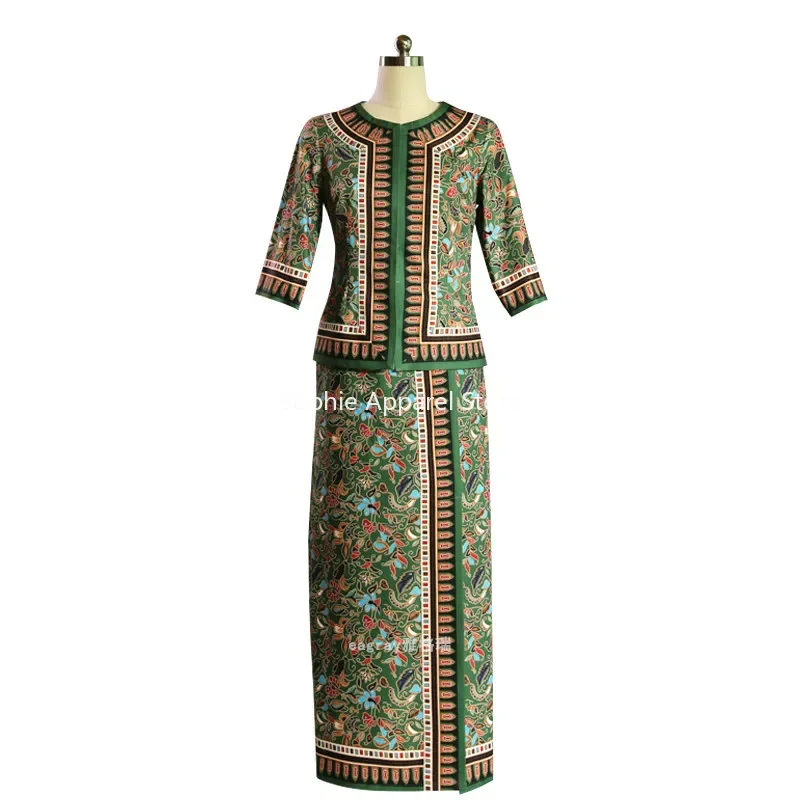 동남아시아 승무원 유니폼, 싱가포르 말레이시아 Nyon - Batik Sarong Wrap 리뷰 및 가격
