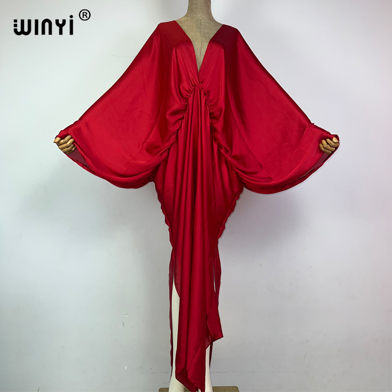 WINYI 단색 우아한 수영복 커버 여성 비치 드레스  - Ethnic Gown 리뷰 및 가격