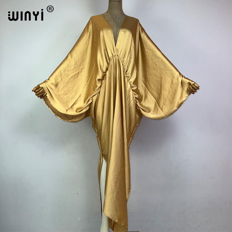 WINYI 단색 우아한 수영복 커버 여성 비치 드레스  - Ethnic Gown 리뷰 및 가격