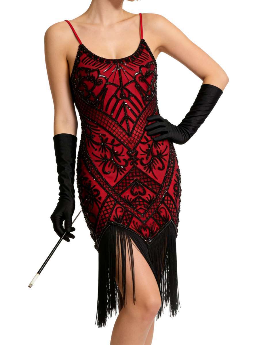 개츠비 레트로 파티 드레스 무대 공연 태슬 스팽글 플러 - Ethnic Gown 리뷰 및 가격