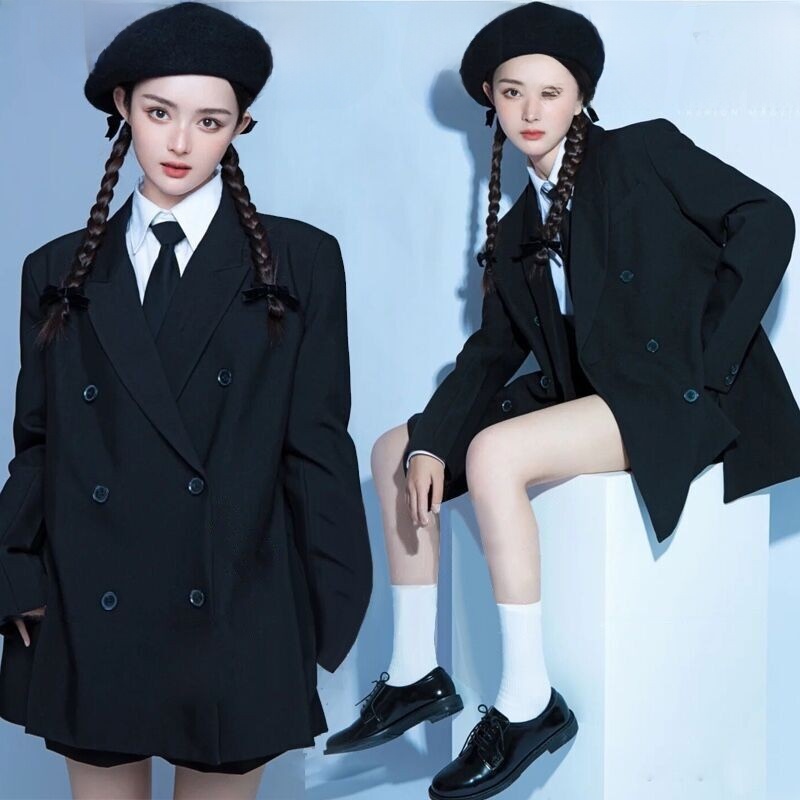 새로운 인물 사진 촬영 여성 정장 대학 스타일 이미지  - Ethnic Fashion Brand 리뷰 및 가격