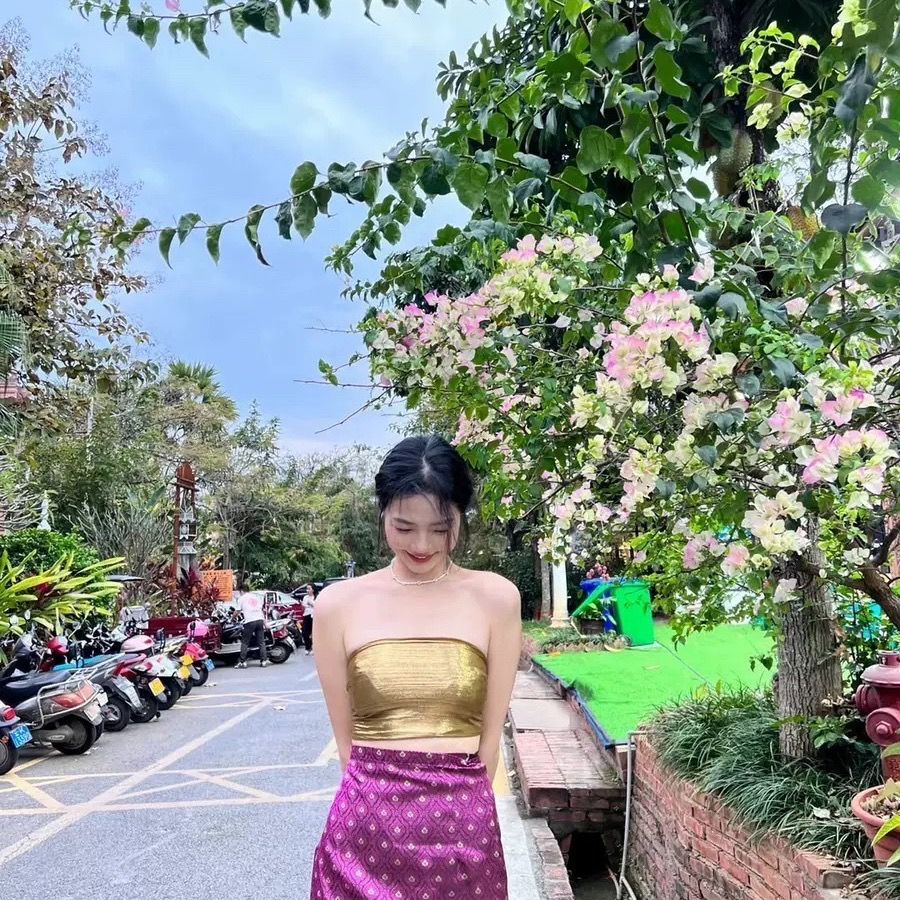 태국 전통 의상 민족 의상 태국 미얀마 여성 다이 의상 - Batik Sarong Wrap 리뷰 및 가격