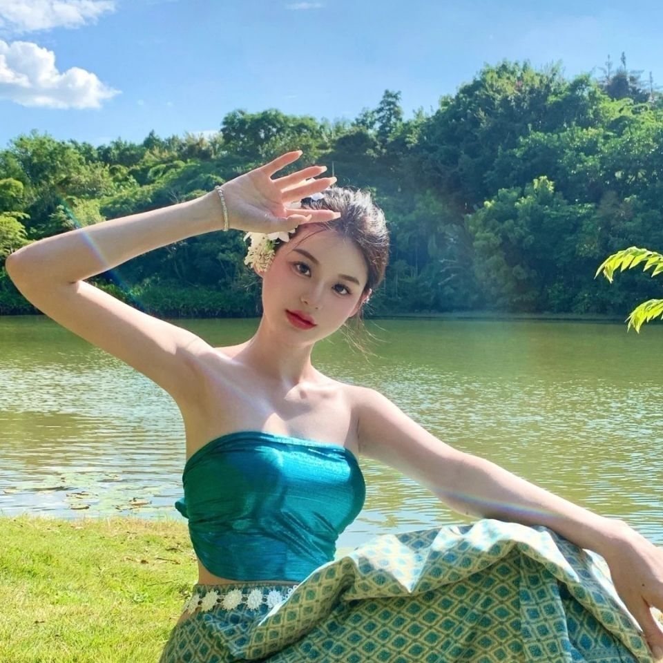 태국 전통 의상 민족 의상 태국 미얀마 여성 다이 의상 - Batik Sarong Wrap 리뷰 및 가격