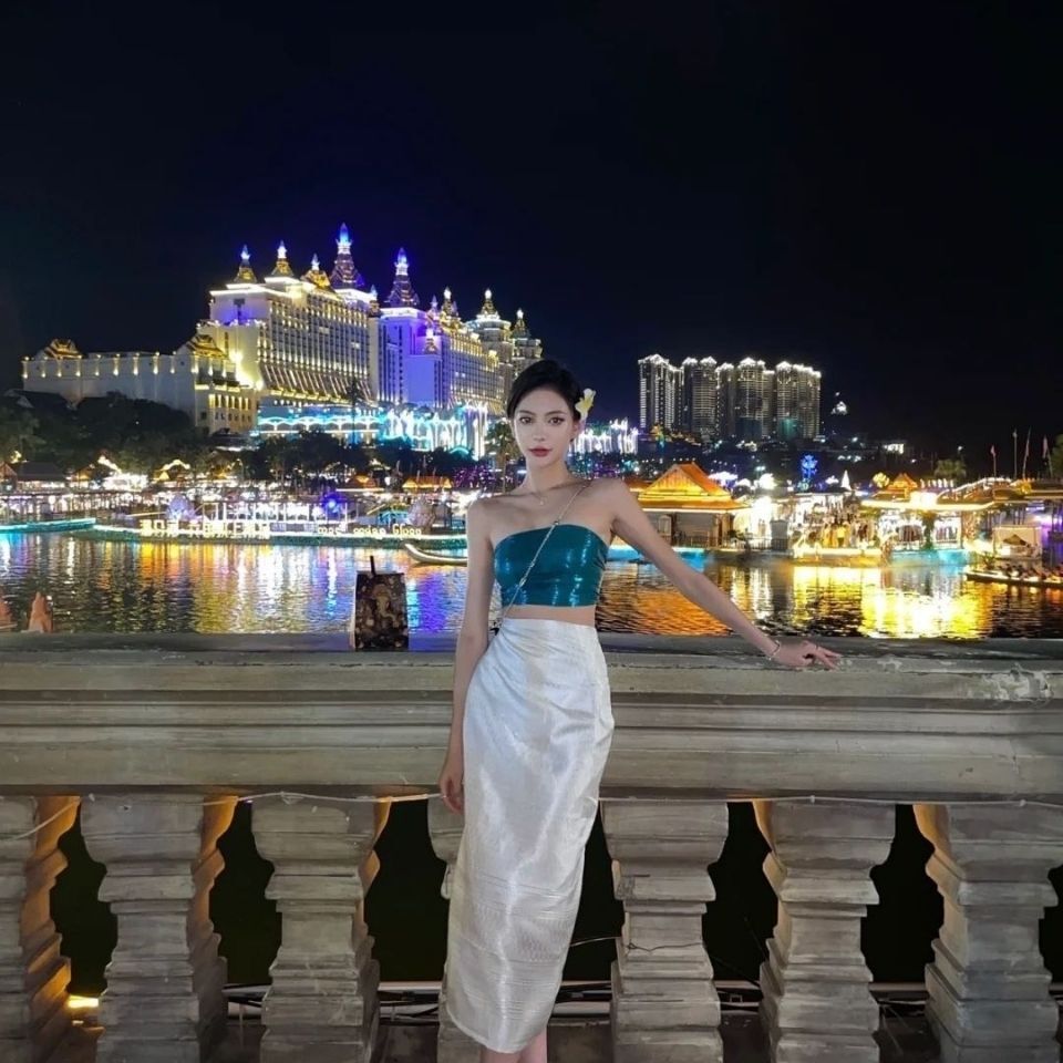 태국 전통 의상 민족 의상 태국 미얀마 여성 다이 의상 - Batik Sarong Wrap 리뷰 및 가격