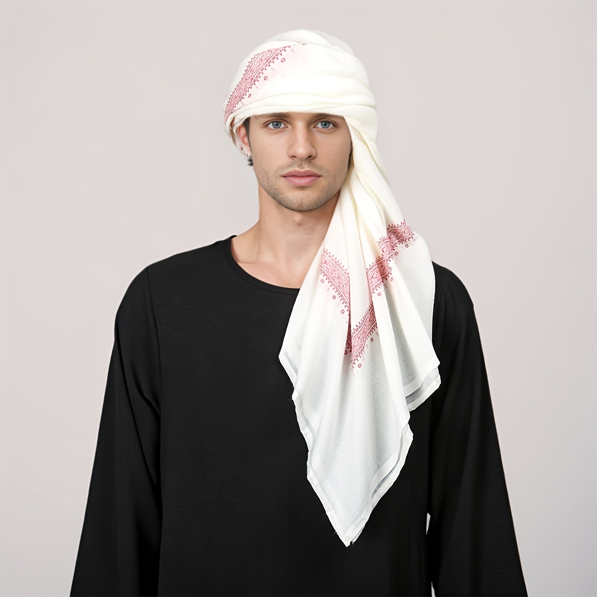 민족풍 레트로 패턴 남성 헤드스카프, 캐주얼 반다나,  - Fashion Ethnic Wear For Men 리뷰 및 가격
