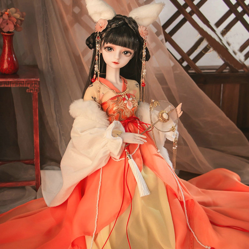 수제 1/3 BJD 인형 풀세트 대형 60cm 레드 폭 - Ethnic Fashion Model 리뷰 및 가격