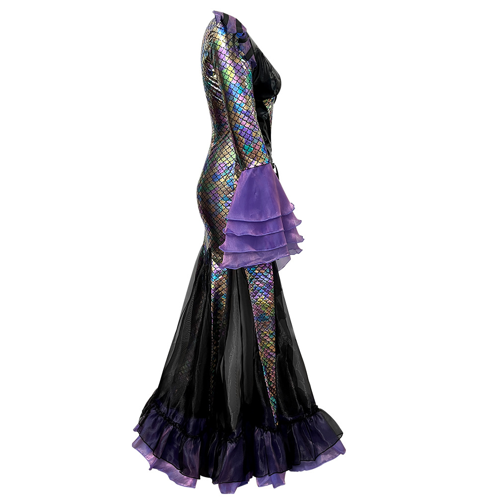 다크 머메이드 롱 드레스 의상 여성 코스프레 공연 의상 - Ethnic Gown 리뷰 및 가격